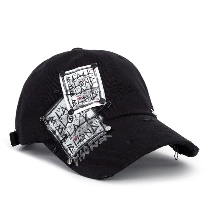 BLACKBLOND』 ディスオーダーパッチキャップ (Black) | 6LJStore BLACKBLOND』 ディスオーダーパッチキャップ (Black) | 6LJStore