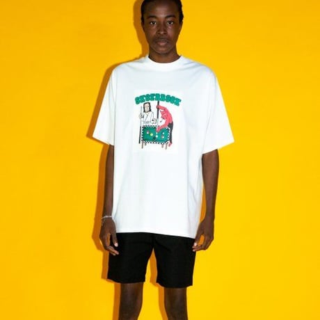 『SK8ER ROCK』 　プレイイングプール半袖 Tシャツ (White)