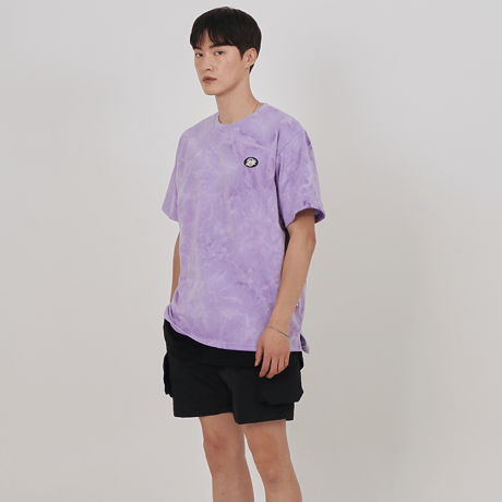 『 BY:L 』    エンブレムタイダイTシャツ (Purple)
