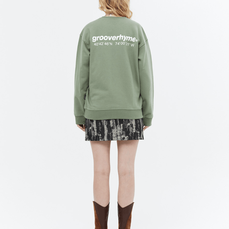 『grooverhyme』 　NYC ロケーションスウェット (Light Khaki)