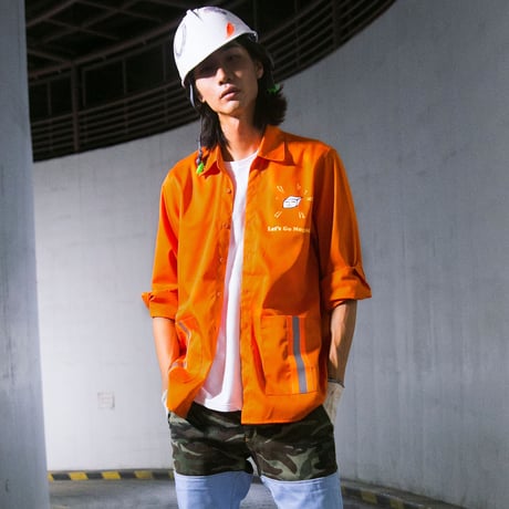 Swallowtale Double pocket refective taped Shirts (Orange)