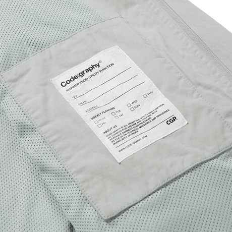 『Code:graphy』 　ユーティリティショットジャケット (Grey)