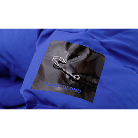『BLACKBLOND』 　パッチショートダックダウンジャケット (Blue)