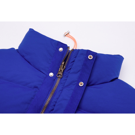 『BLACKBLOND』 　パッチショートダックダウンジャケット (Blue)