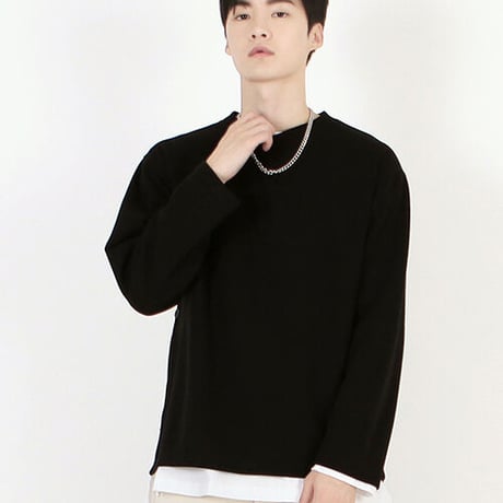 『 BY.L 』    ラウンドオープンニット (Black)