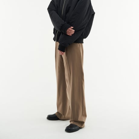 『HIFIFNK』  alden wool trousers pants (Cocoa)