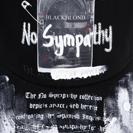 『BLACKBLOND』  no sympathy graffiti logo cap  (Black)