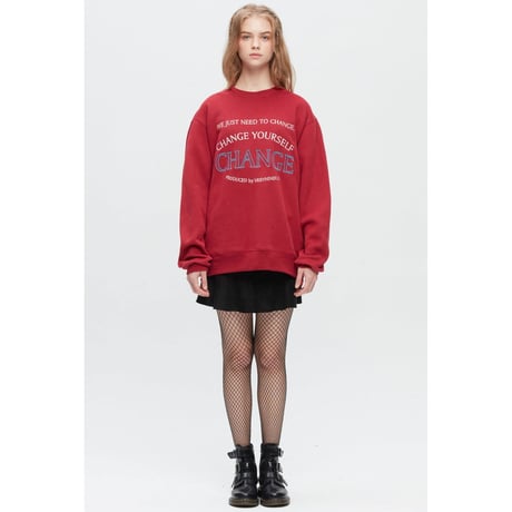 『Verynineflux』 スナァグスウェット (Burgundy)