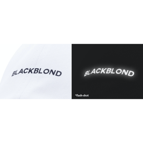 『BLACKBLOND』 　レフレクションロゴキャップ (White)