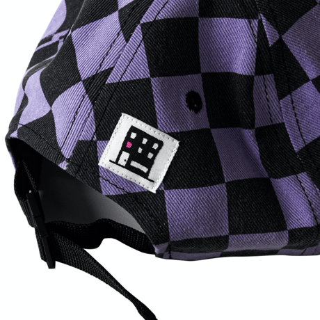 『FREAKISH BUILDING』 FS CHECKERBOARD FLAT CAP (Lilac)