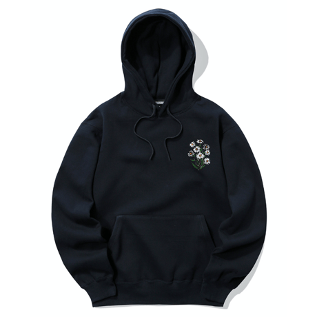 『TRIPSHION』 　デイジーフラワーバンドルグラフィックパーカー (Black)