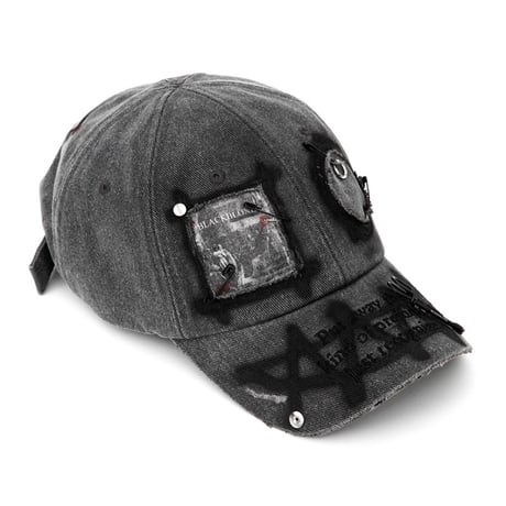 『BLACKBLOND』  ゴブリングラフィティーカスタムキャップ (Dark Gray)
