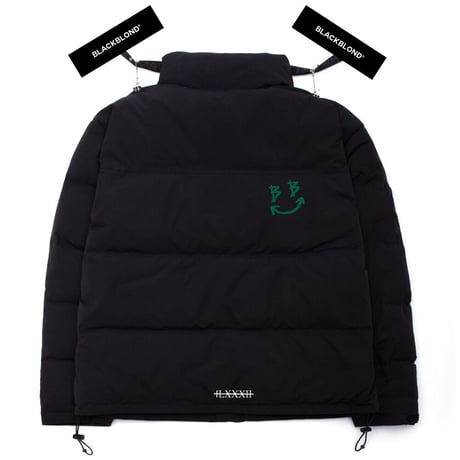 『BLACKBLOND』 　デビルスマイルショートダックダウンジャケット (Black)