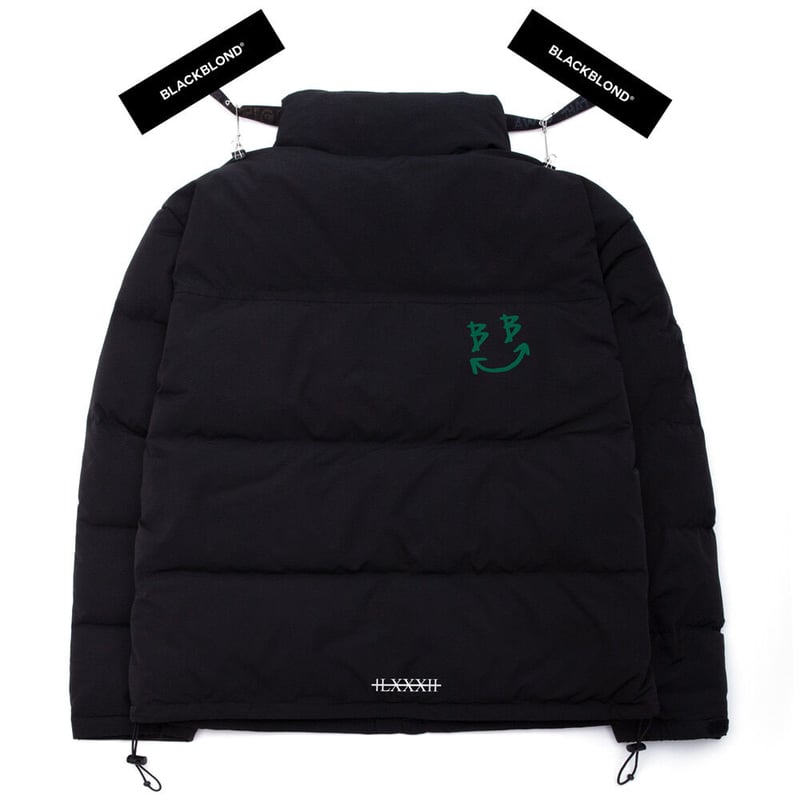 BLACKBLOND』 デビルスマイルショートダックダウンジャケット BLACKBLOND』 デビルスマイルショートダックダウンジャケット