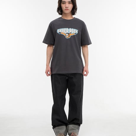 『SK8ER ROCK』 　parasuit short sleeve tee (Charcoal)