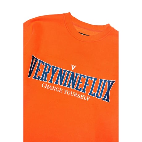 『Verynineflux』   ユニバーシティースウェット (Orange)