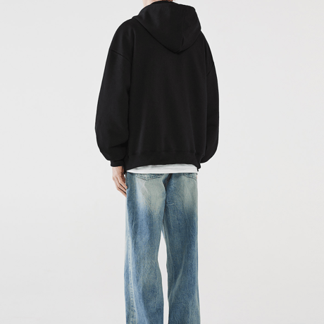 『Code:graphy』 　アーチロゴジップアップパーカー (Black)