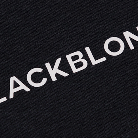 『BLACKBLOND』 ダブル B ロゴショートスリーブ Tシャツ (Black)