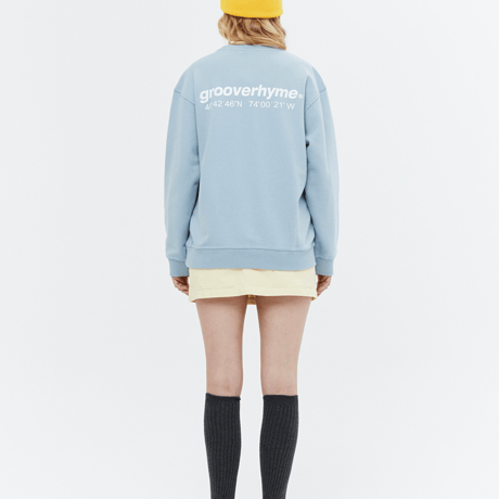 『grooverhyme』 　NYC ロケーションスウェット (Light Blue)