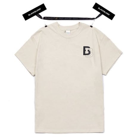 『BLACKBLOND』 ダブル B ロゴショートスリーブ Tシャツ (Sand)