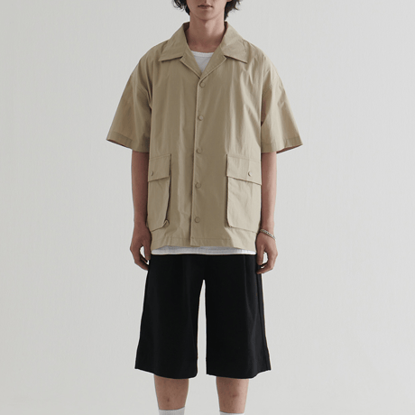 『BY.L 』 バミューダコットンパンツ (Black)