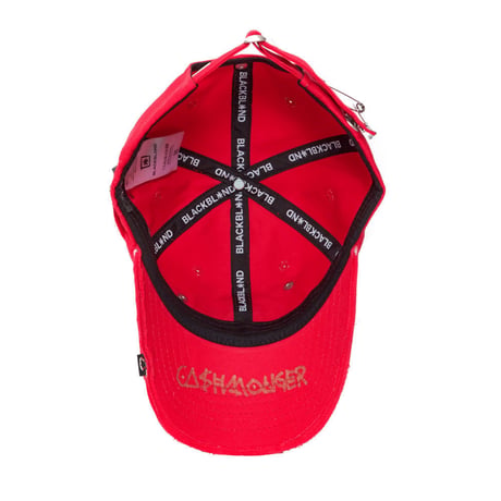 『BLACKBLOND』  ビッグスマイルパッチロゴキャップ (Red)