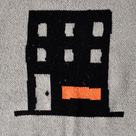 『FREAKISH BUILDING』 TANO KNIT SWEATER (Grey)