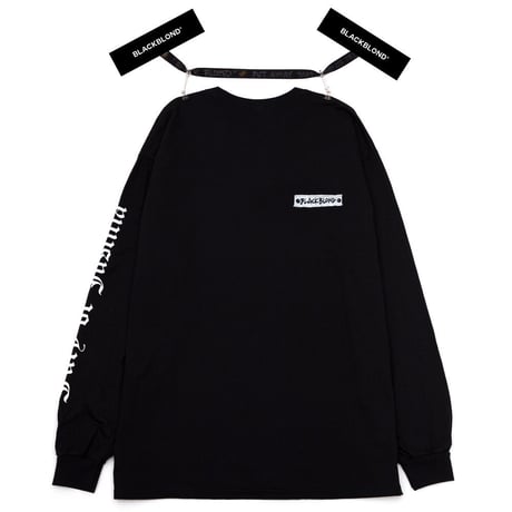 『BLACKBLOND』 ユースティティアロングスリーブ Tシャツ (Black)
