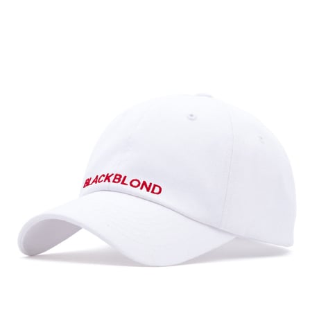 『BLACKBLOND』  　オリジナルロゴキャップ (White/Red)
