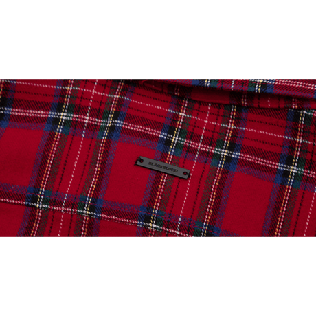 『BLACKBLOND』レイヤードチェックシャツ (Red)