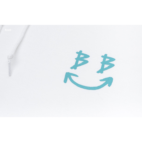 『BLACKBLOND』　デビルスマイルロゴパーカー (White)