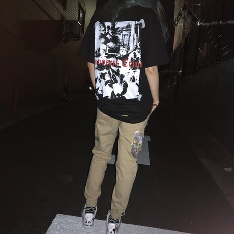 『BLACKBLOND』 イノセントシャドーショートスリーブ Tシャツ (Black)