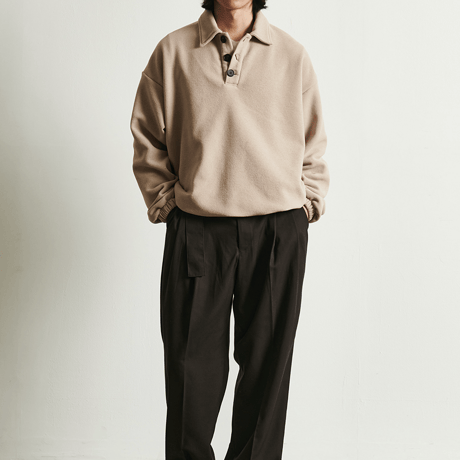 『 BY:L 』    ウォームアップポロシャツ(Beige)
