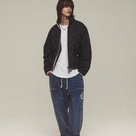 『MURRA AER 』  halogen quilted short blouson (Navy)