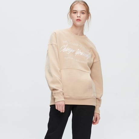 『Verynineflux』   　オートグラフスウェット (Beige)