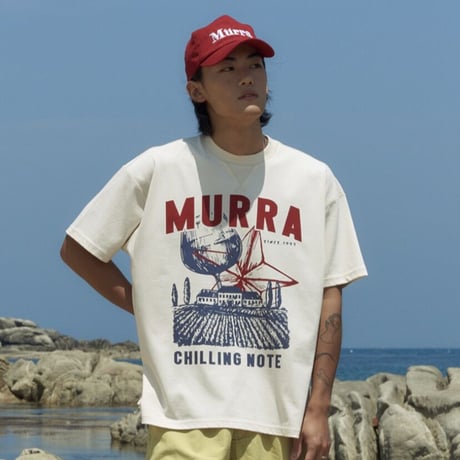 『MURRA AER 』  ラスチックムラロゴTシャツ (White)
