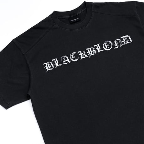 『BLACKBLOND』　crushed faith pigment t-shirt (Black)