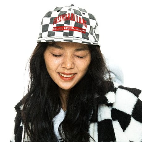 『FREAKISH BUILDING』 FS CHECKERBOARD FLAT CAP (Black)