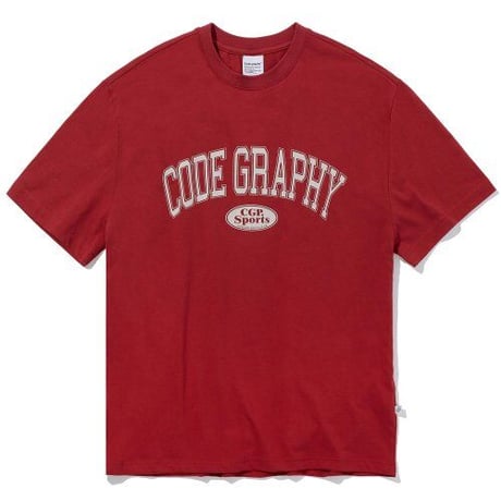 『Code:graphy』 　ellips archlogo t-shirt (Red)