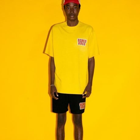 『SK8ER ROCK』 　3D ロゴ半袖 Tシャツ (Yellow)