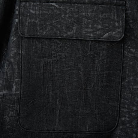 『HIFIFNK』  リンクルレザーオーバーサイズジャケット (Black)