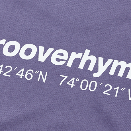 『grooverhyme』 　NYC ロケーションスウェット (Purple)