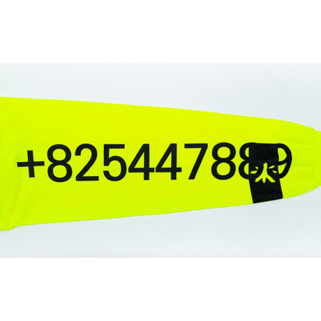 『BLACKBLOND』 　グラフィティーナンバーロゴロングスリーブ Tシャツ (Neon)