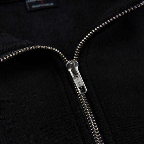 『LOUPS BLANCS』  インザルームカラージップアップスウェット  (Black)