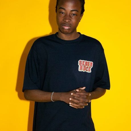 『SK8ER ROCK』 　3D ロゴ半袖 Tシャツ (Navy)