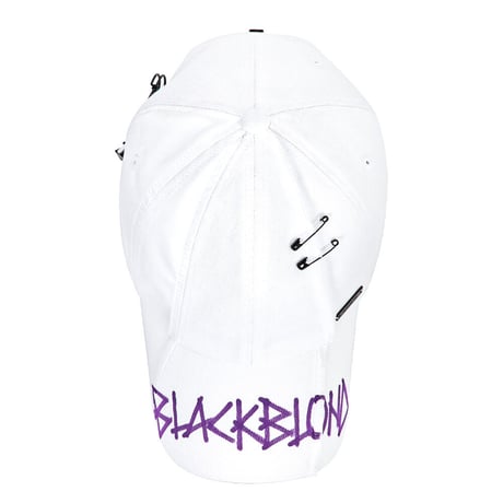 『BLACKBLOND』   ペルソナグラフィティーロゴキャップ (White)