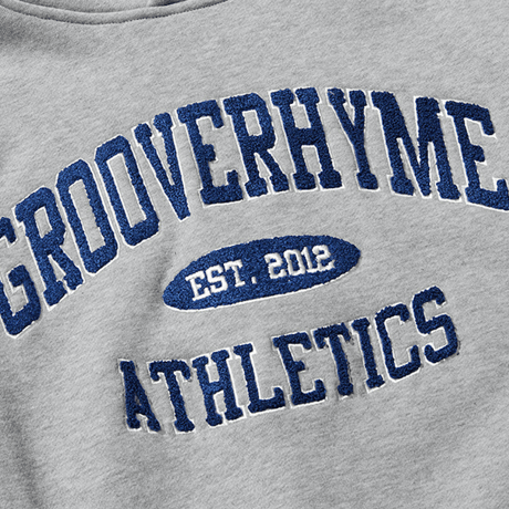 『grooverhyme』 　アスレチックスパーカー (Melange Grey)