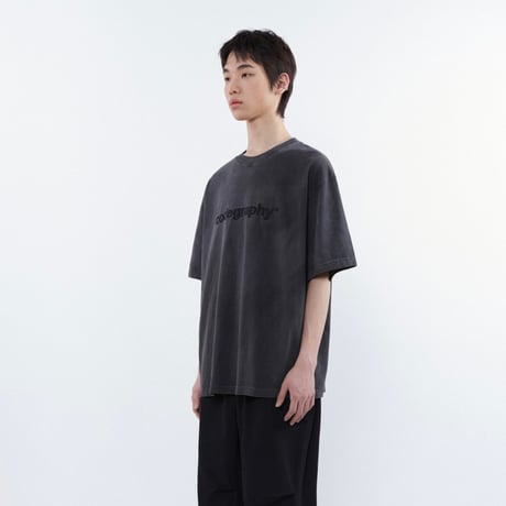 『Code:graphy』 　pigment  codegraphy logo t-shirt (Charcoal)