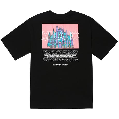 『Verynineflux』 ドゥオモアートワーク Tシャツ (Black)