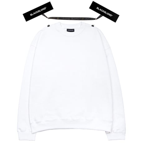 『BLACKBLOND』 　グラフィティロゴスウェット (White)